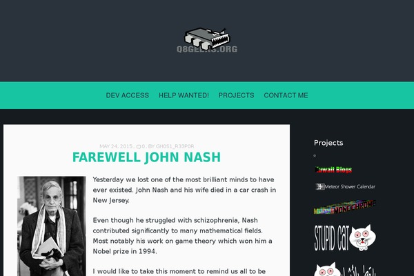 Nerdy theme site design template sample