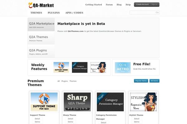Marketplace theme site design template sample