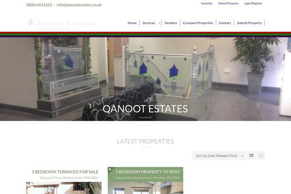 Realty theme site design template sample