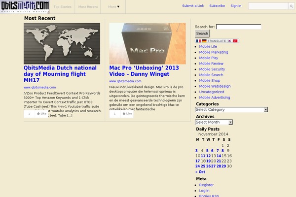 WordPress website example screenshot