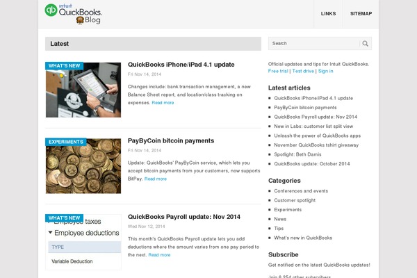 qboblog.com site used Uni