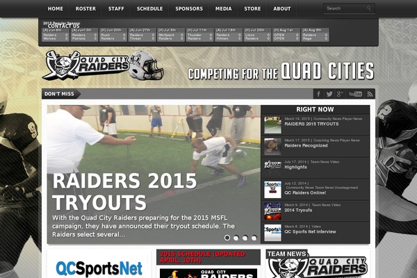Gameday theme site design template sample
