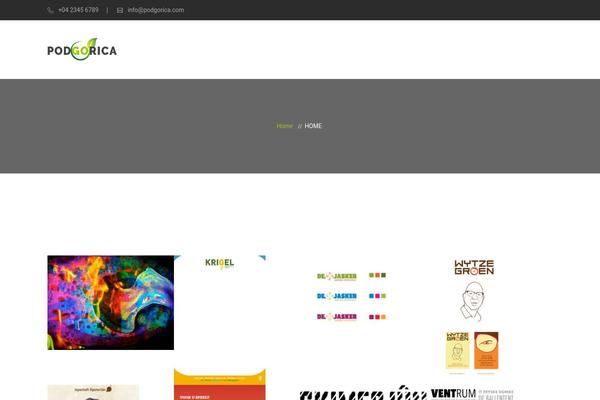 Podgorica theme site design template sample