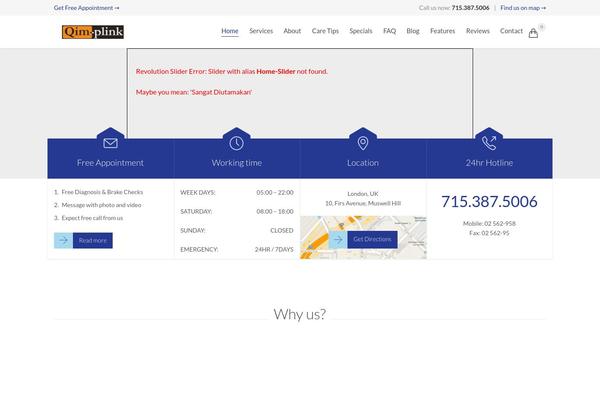 Auto Repair theme site design template sample
