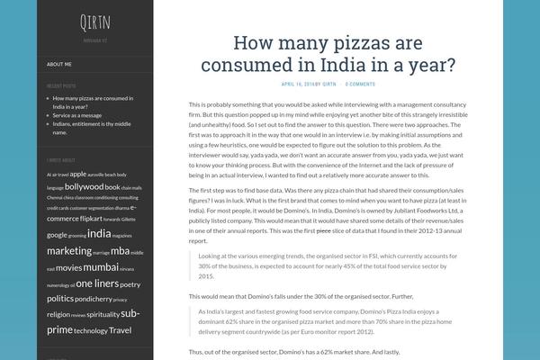 Flat theme site design template sample