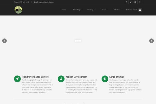 Truehost theme site design template sample