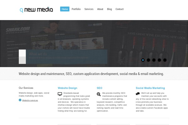 Whitelight theme site design template sample