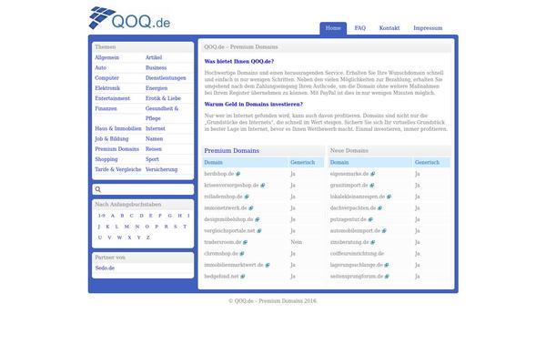 Domainfolio theme site design template sample
