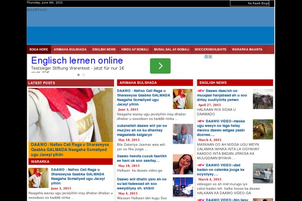 BlogNews theme site design template sample