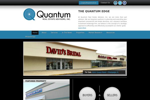 Quantum theme site design template sample