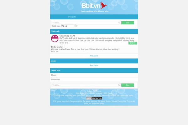 Bbit theme site design template sample