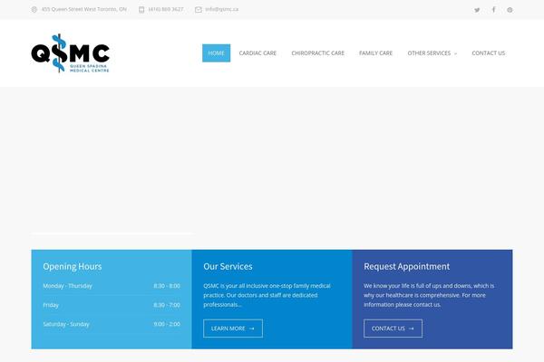 MediCenter theme site design template sample