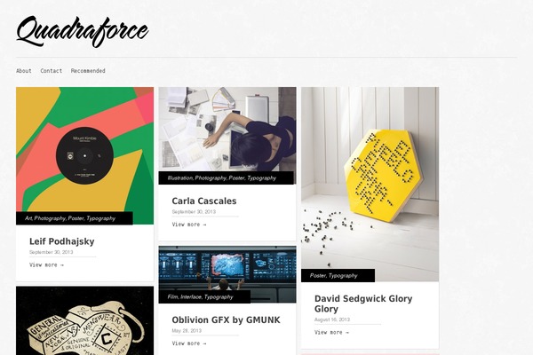 Gridly theme site design template sample