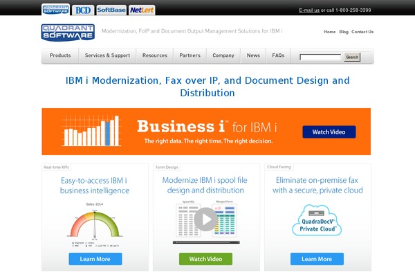 quadrantsoftware.com site used Quadrant