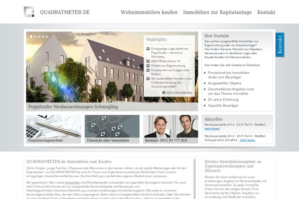quadratmeter.de site used Qm