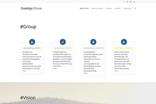 Enfold theme site design template sample