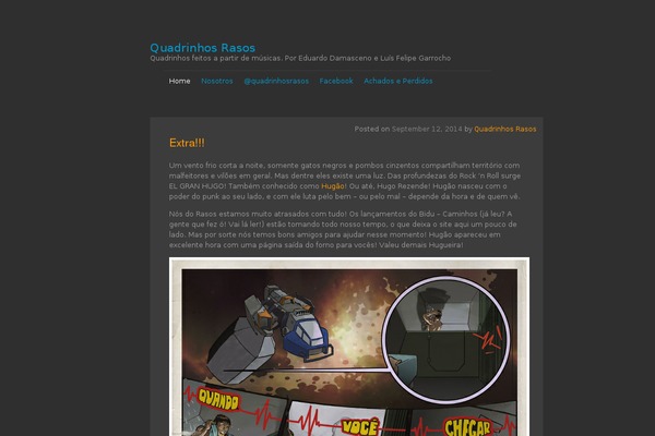 Vostok theme site design template sample