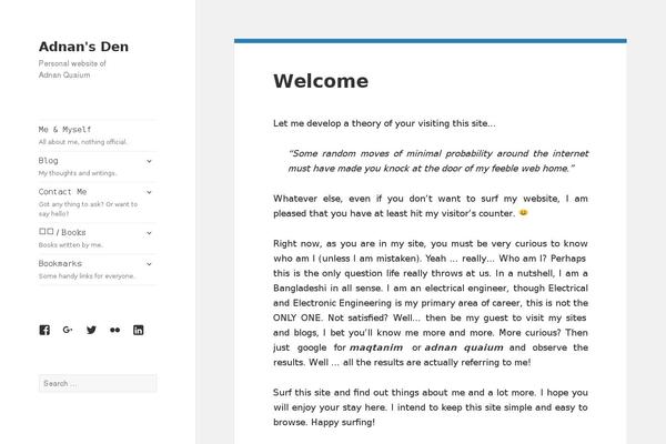 Twentyfifteen Child theme site design template sample