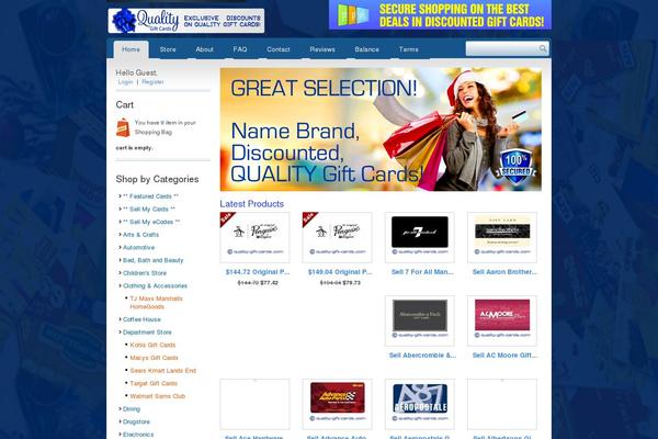 Storefront theme site design template sample