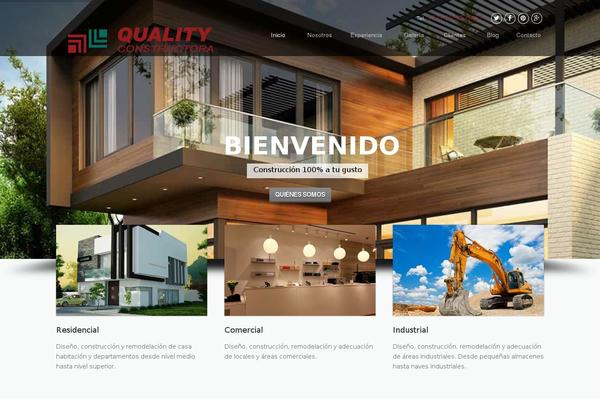 Construction theme site design template sample