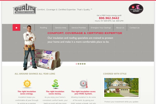 qualityinsulationltd.com site used WP Bootstrap Starter