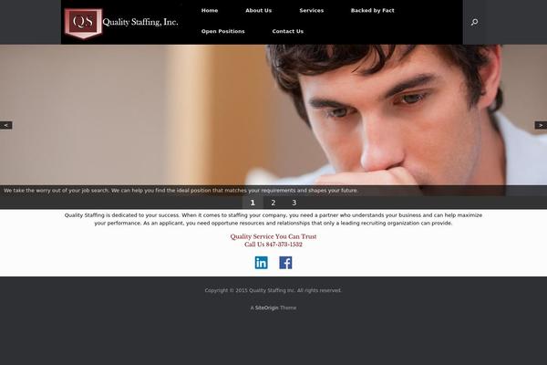 Vantage theme site design template sample