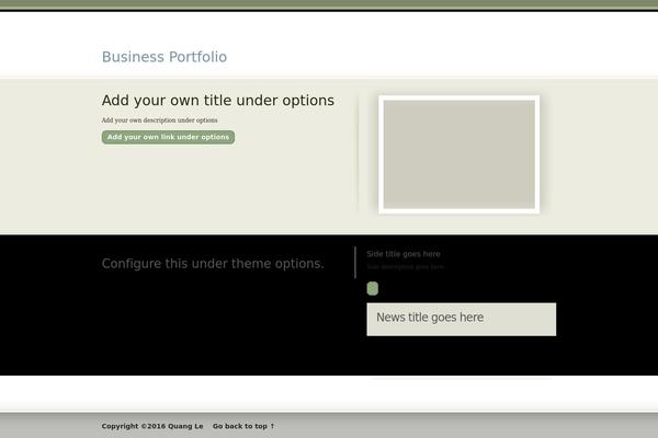 quang-le.com site used Business Portfolio