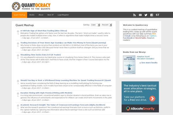 quantocracy.com site used Quant-theme