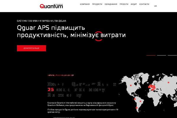 Quantum theme site design template sample