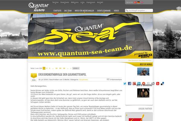 Quantum theme site design template sample