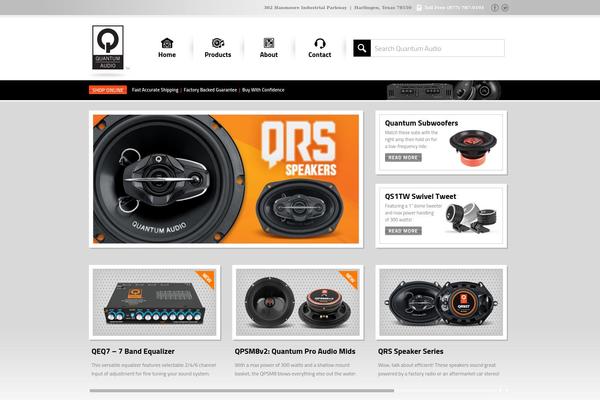 Quantum theme site design template sample