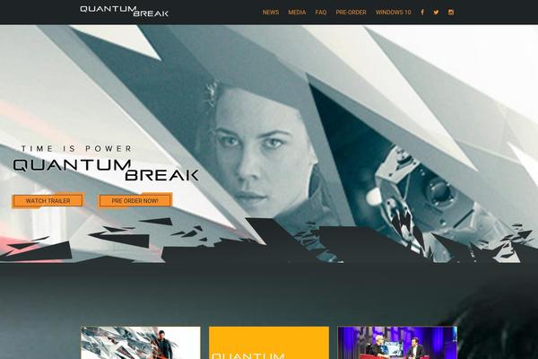 quantumbreak.com site used Quantum