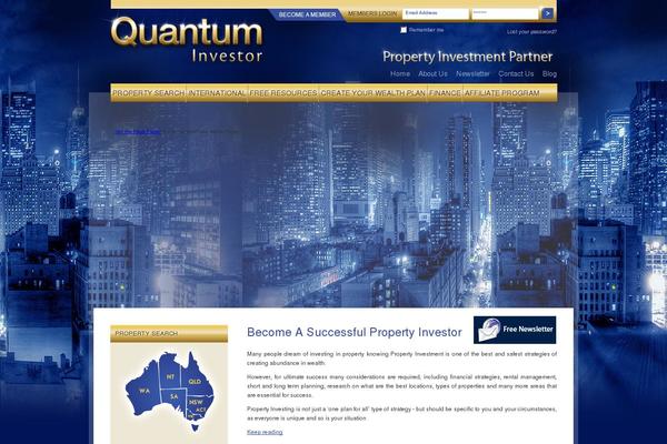 Quantum theme site design template sample