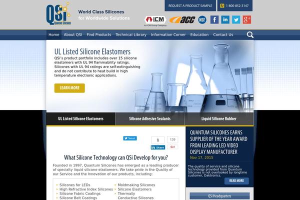 quantumsilicones.com site used Keyweb