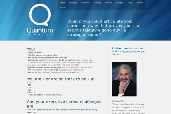 Quantum theme site design template sample