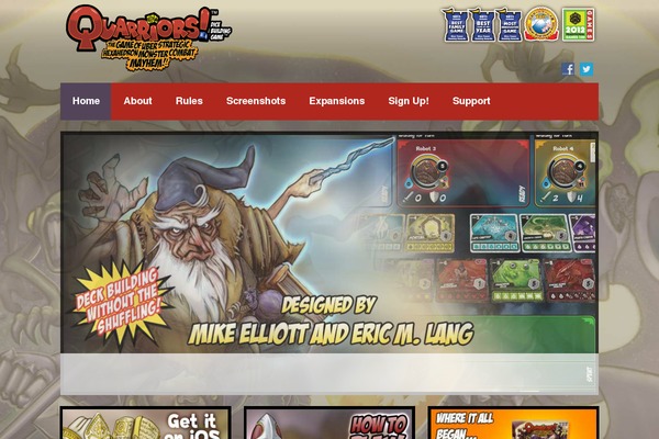 quarriorsgame.com site used Theme1897