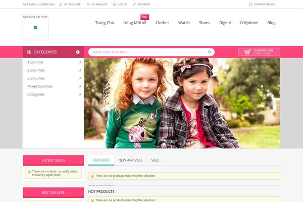 Zoneshop theme site design template sample