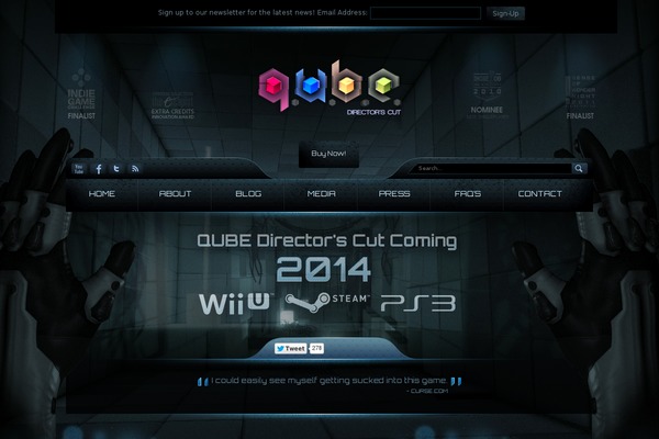 Qube theme site design template sample