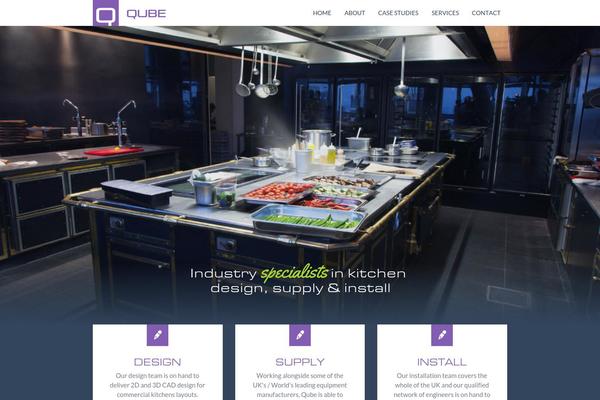 Qube theme site design template sample