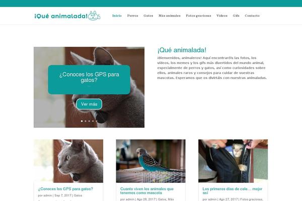 queanimalada.net site used Divi-hijo
