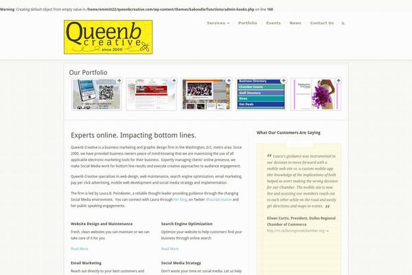 Kaboodle theme site design template sample