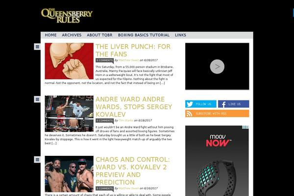 queensberry-rules.com site used Blogum