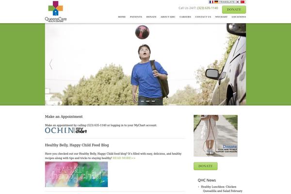 Care theme site design template sample