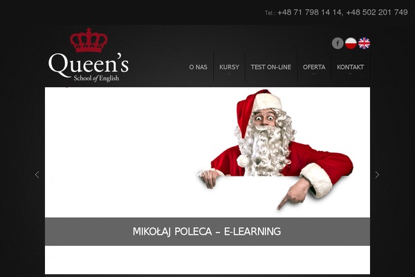 queensenglish.pl site used Theme1762