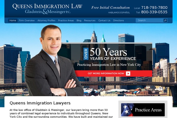 queensimmigrationlaw.com site used Gladstein_messinger2017