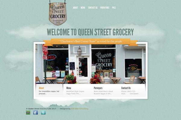 Sky theme site design template sample