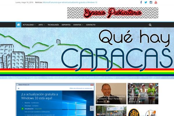quehaycaracas.com site used ColorMag