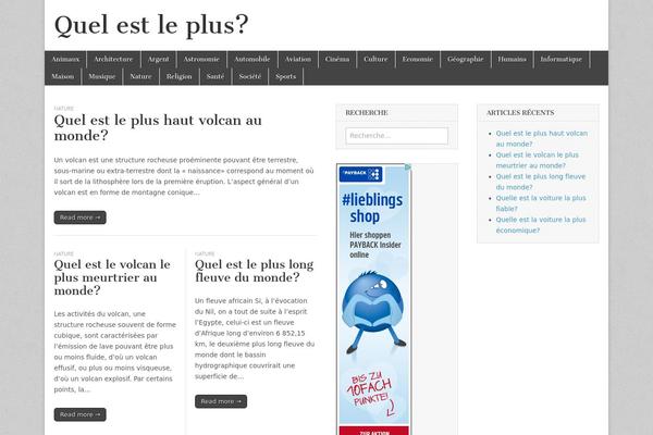 Magazine Basic theme site design template sample