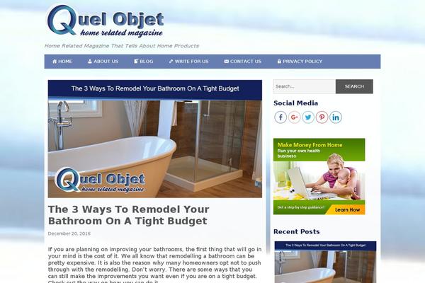 Minimize theme site design template sample