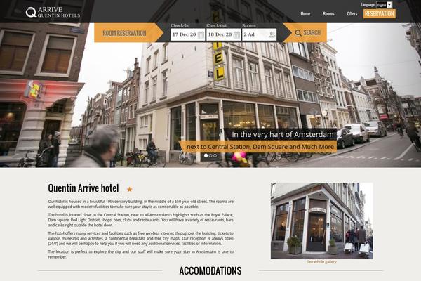 quentinarrive.com site used Innshotel